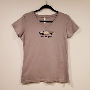 L.A.T  Old is Good Short Sleeve T-shirt Women's Size M